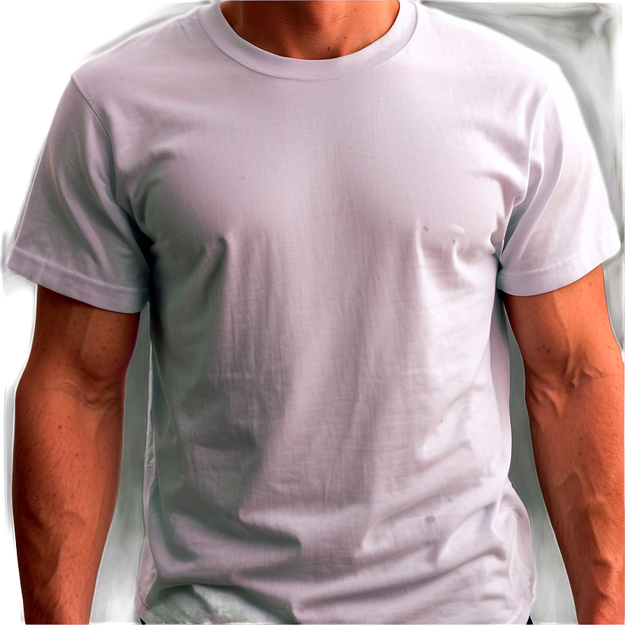 White T-shirt Mockup No Model Png 39