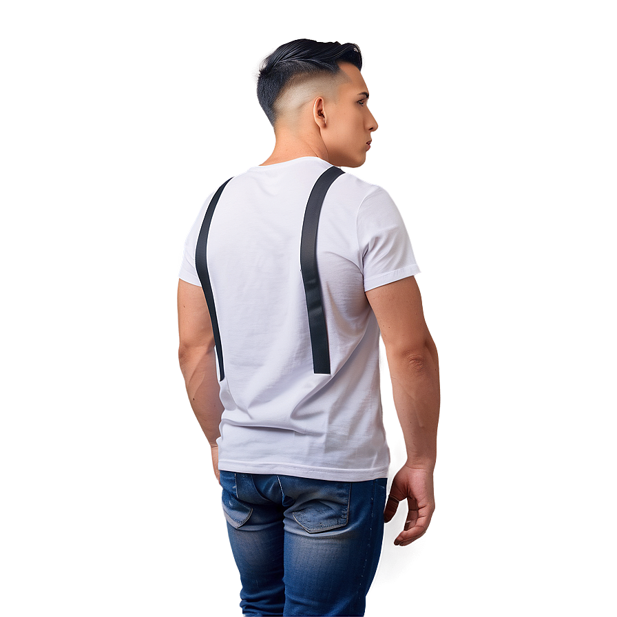 White T-shirt Mockup Side View Png Yvo73