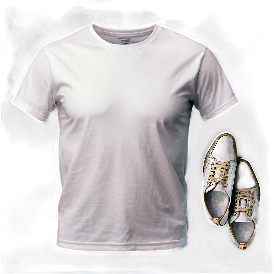 White T-shirt Mockup Transparent Background Png 64