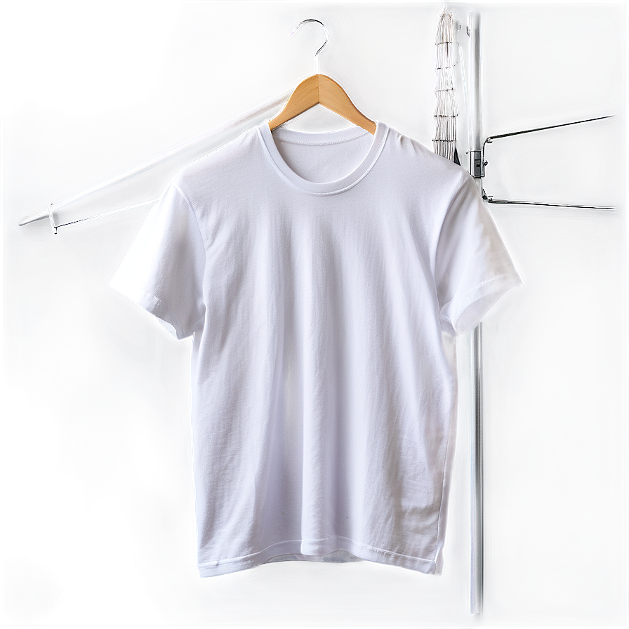 White T-shirt On Hanger Png 31