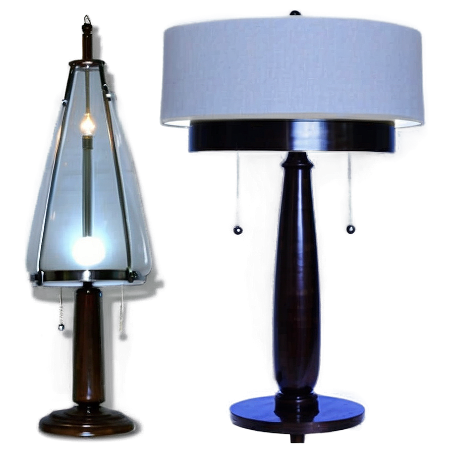 White Table Lamp Png 4