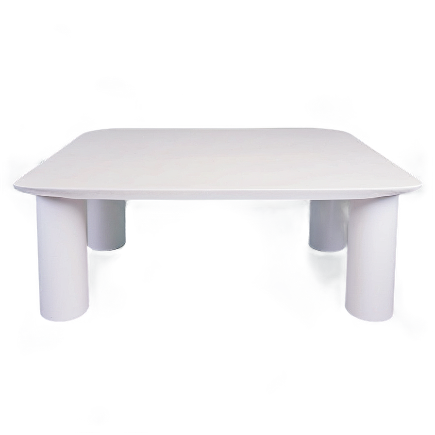 White Table Side View Png 06122024