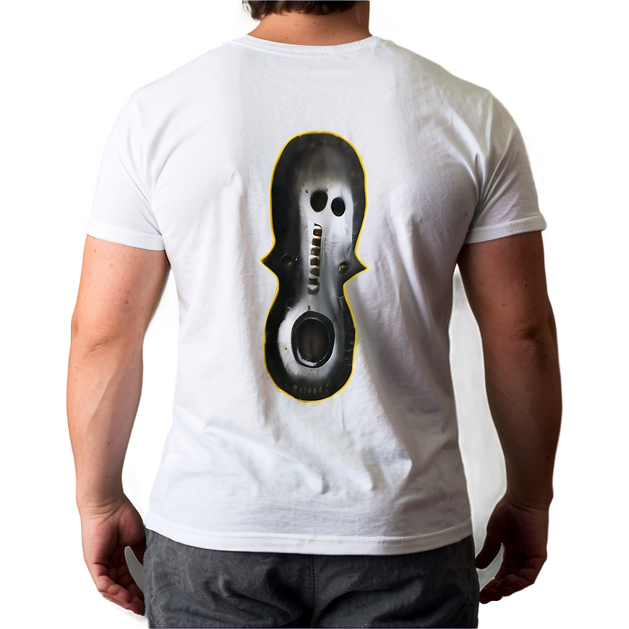 White Tee Back View Png Owj