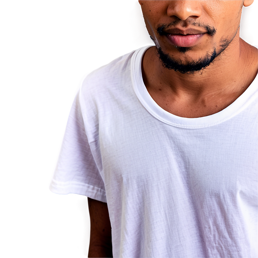 White Tee Closeup Png Mag