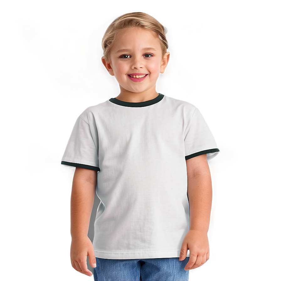 White Tee For Kids Png 12