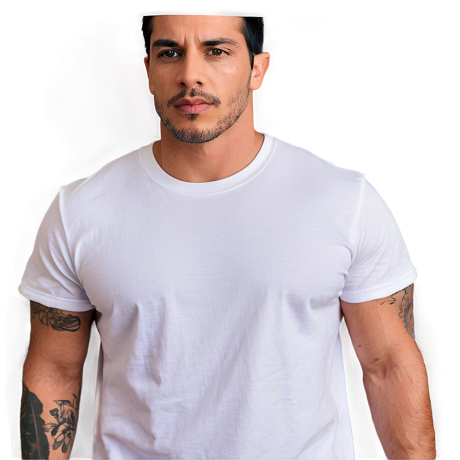 White Tee For Summer Png Ptp