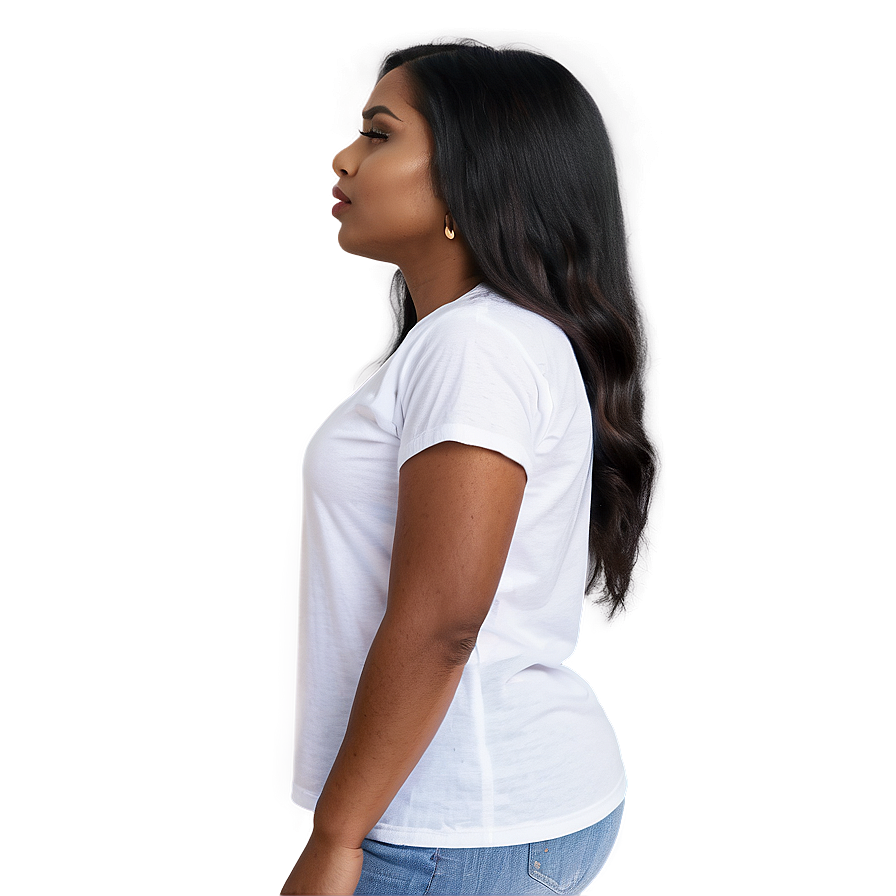 White Tee For Women Png 06272024