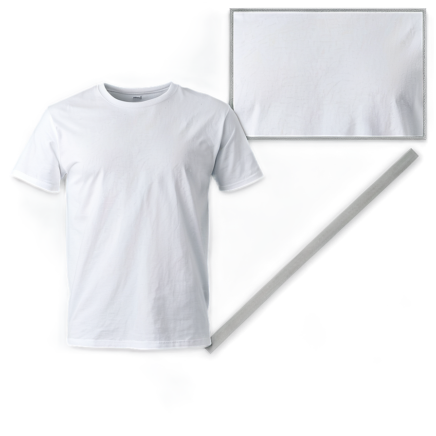 White Tee Graphic Design Png Scs53