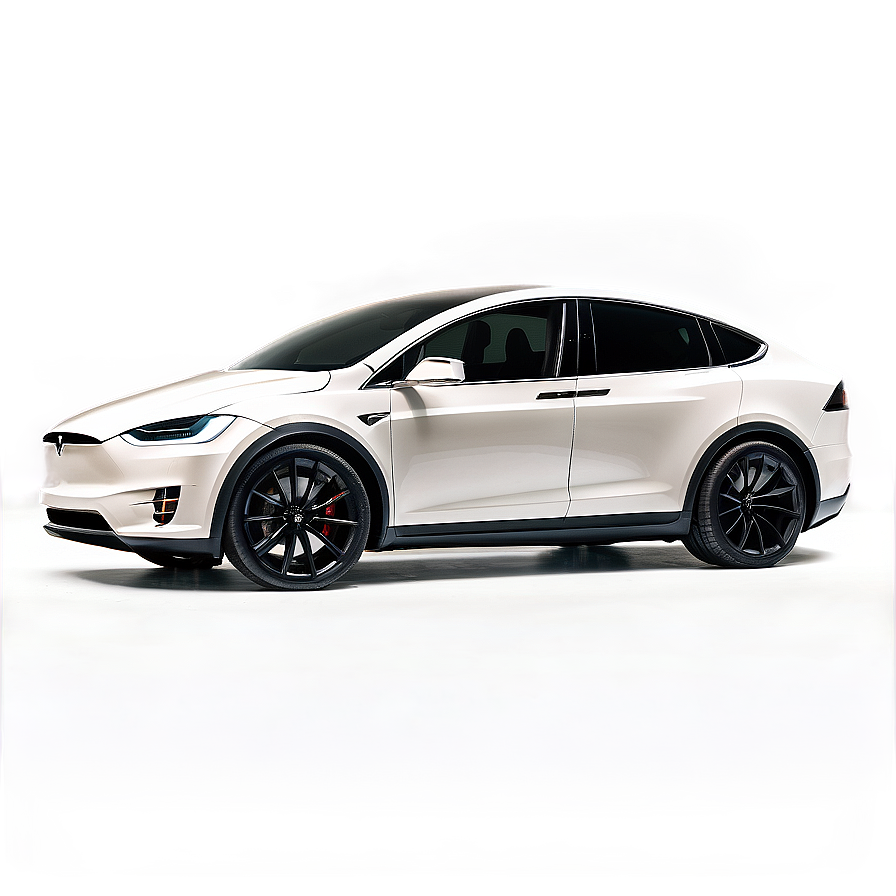 White Tesla Model X Png 06282024