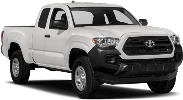 White Toyota Tacoma Pickup Truck