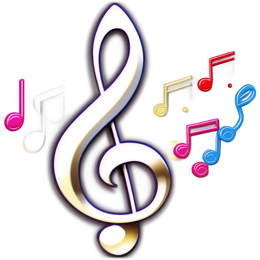 White Treble Clef Music Note Png Aei