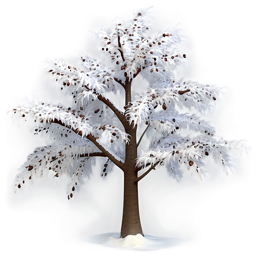 White Tree In Soft Focus Png Byx