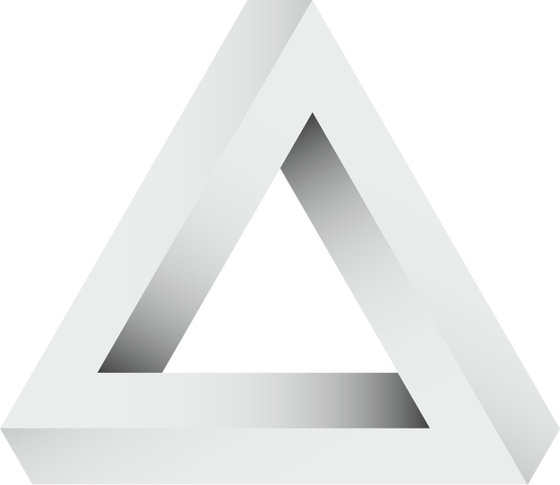 White Triangle Graphic