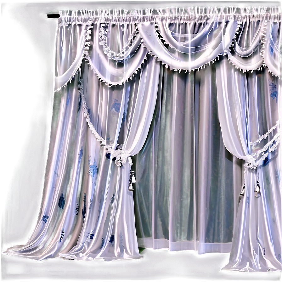 White Tulle Curtains Png Udo