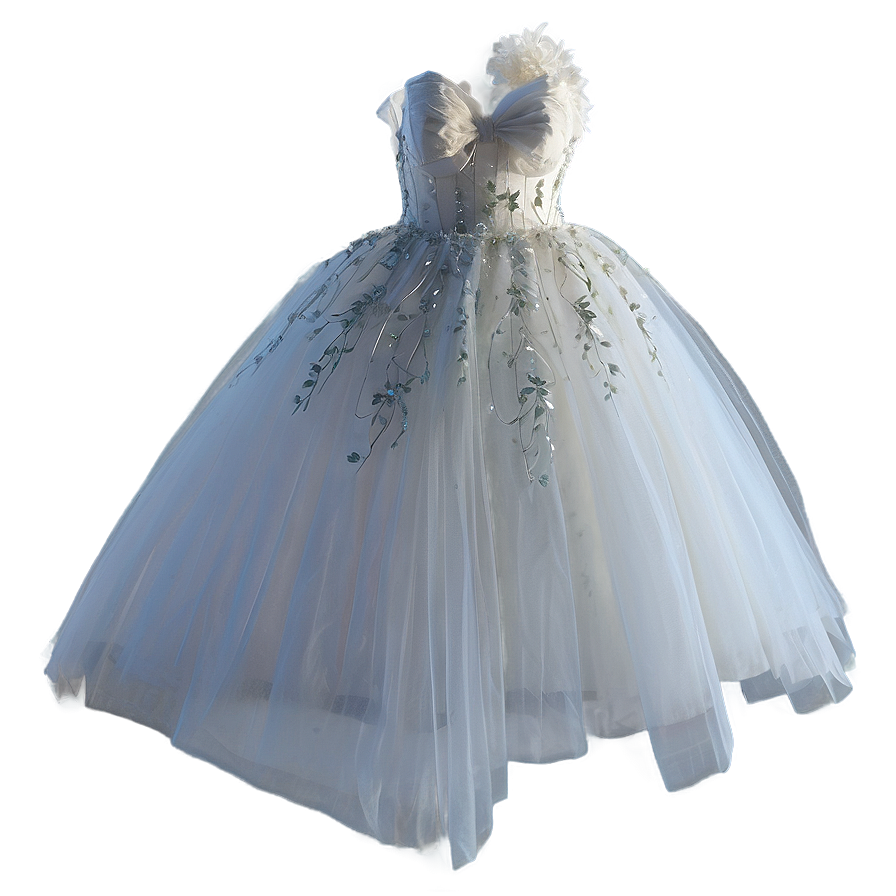 White Tulle Dress Fantasy Png Fhd28