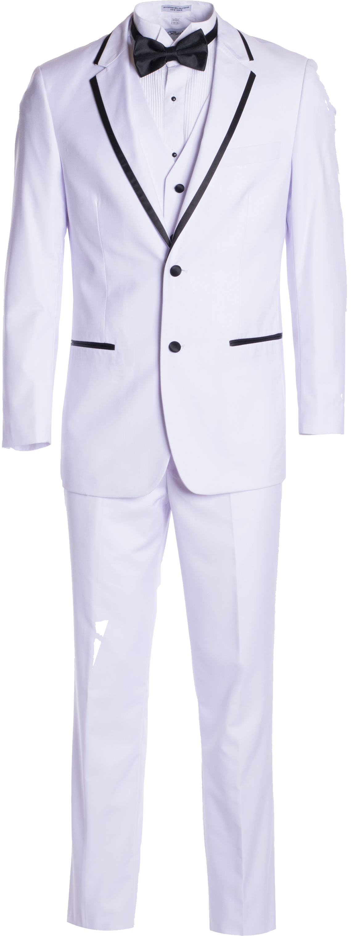 White Tuxedowith Black Trim