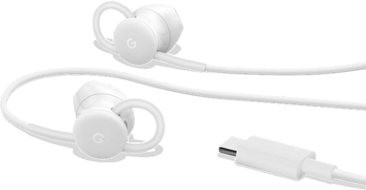 White U S B C Earphones