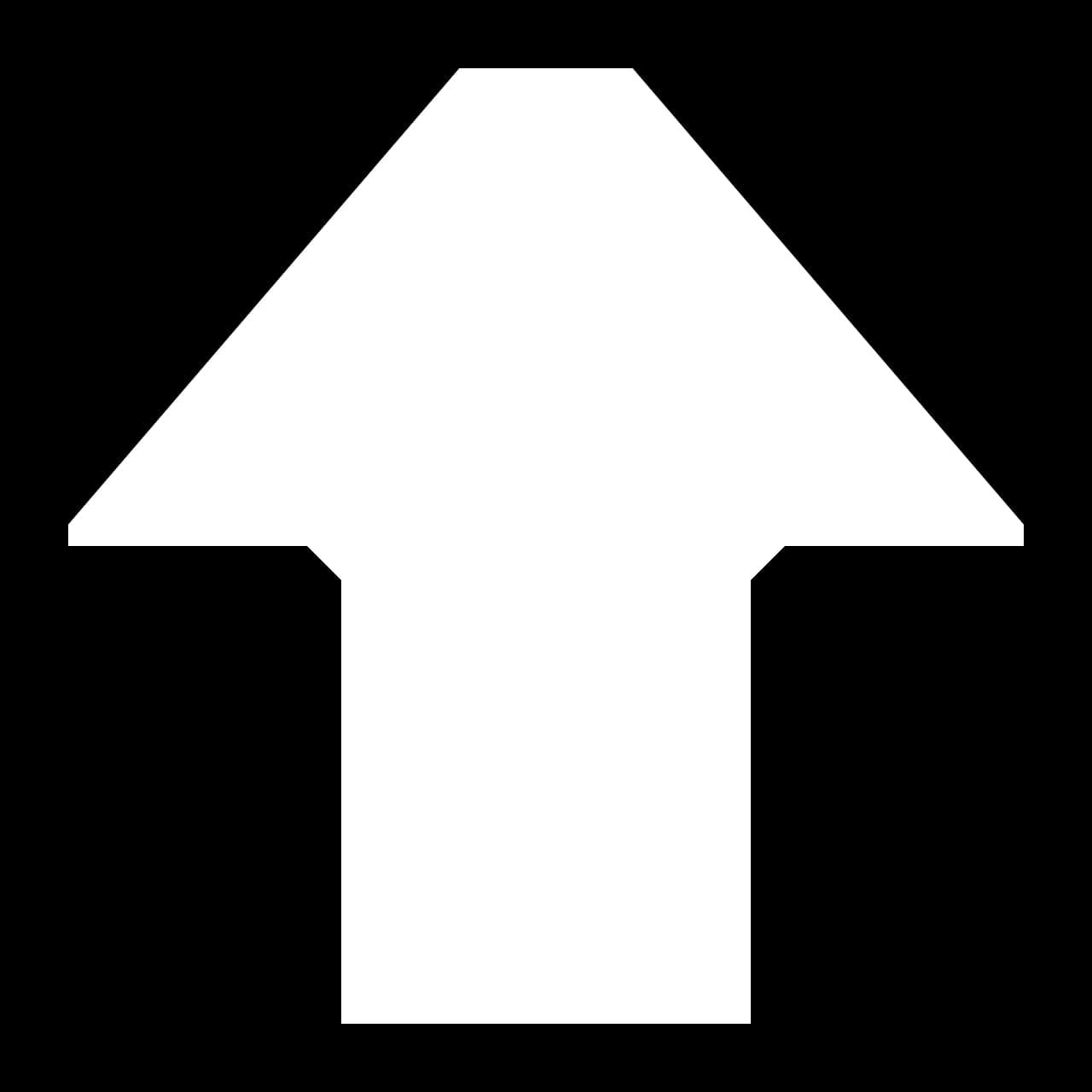 White Upward Arrow Symbol