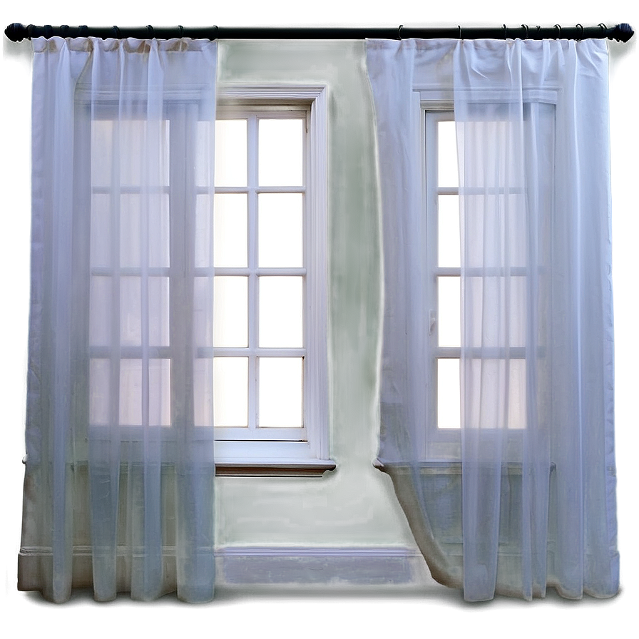 White Voile Curtains Png Tyu70