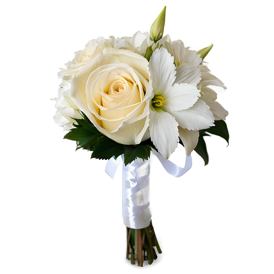 White Wedding Bouquets Png Fgx46