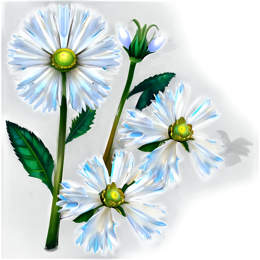 White Wildflower Png 05242024