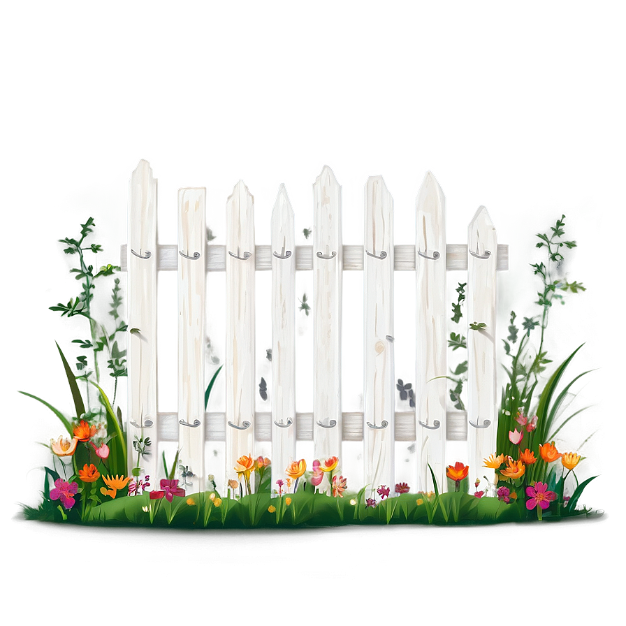 White Wooden Fence Png Dhp