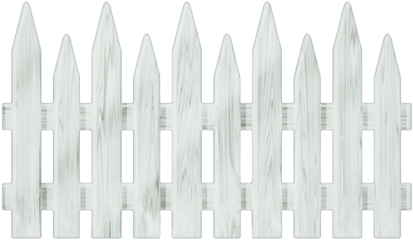 White Wooden Picket Fence Texture