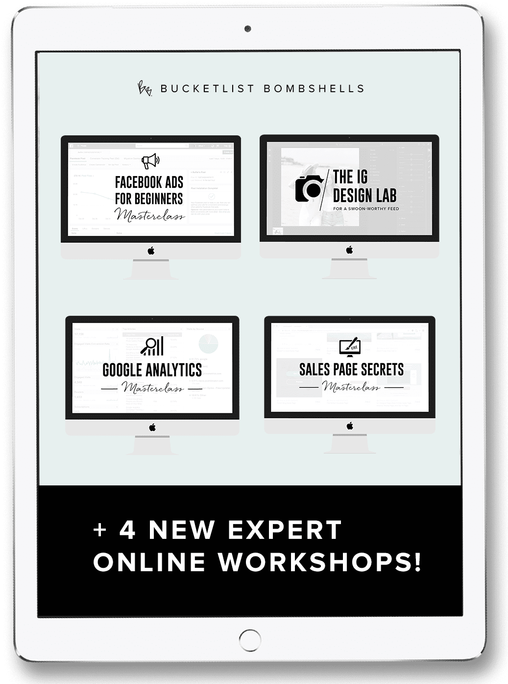 Whitei Pad Displaying Online Workshops