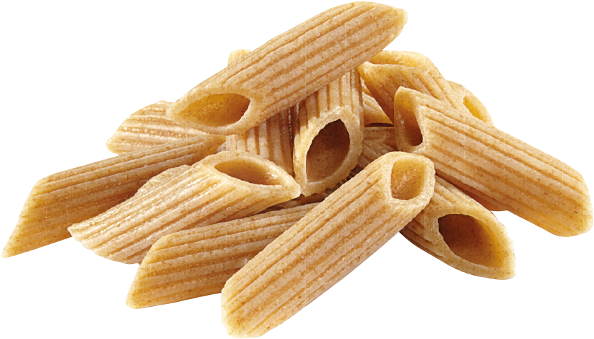 Whole Grain Penne Pasta Isolated