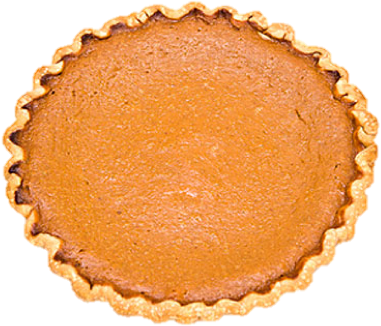 Whole Pumpkin Pie Top View