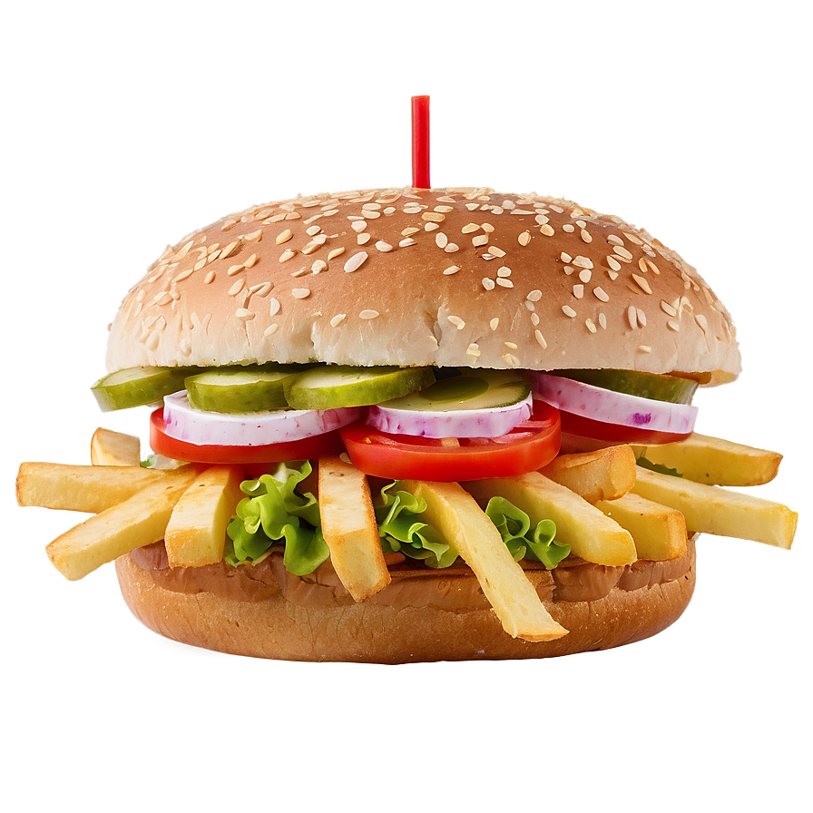 Whopper With Fries Png 06132024