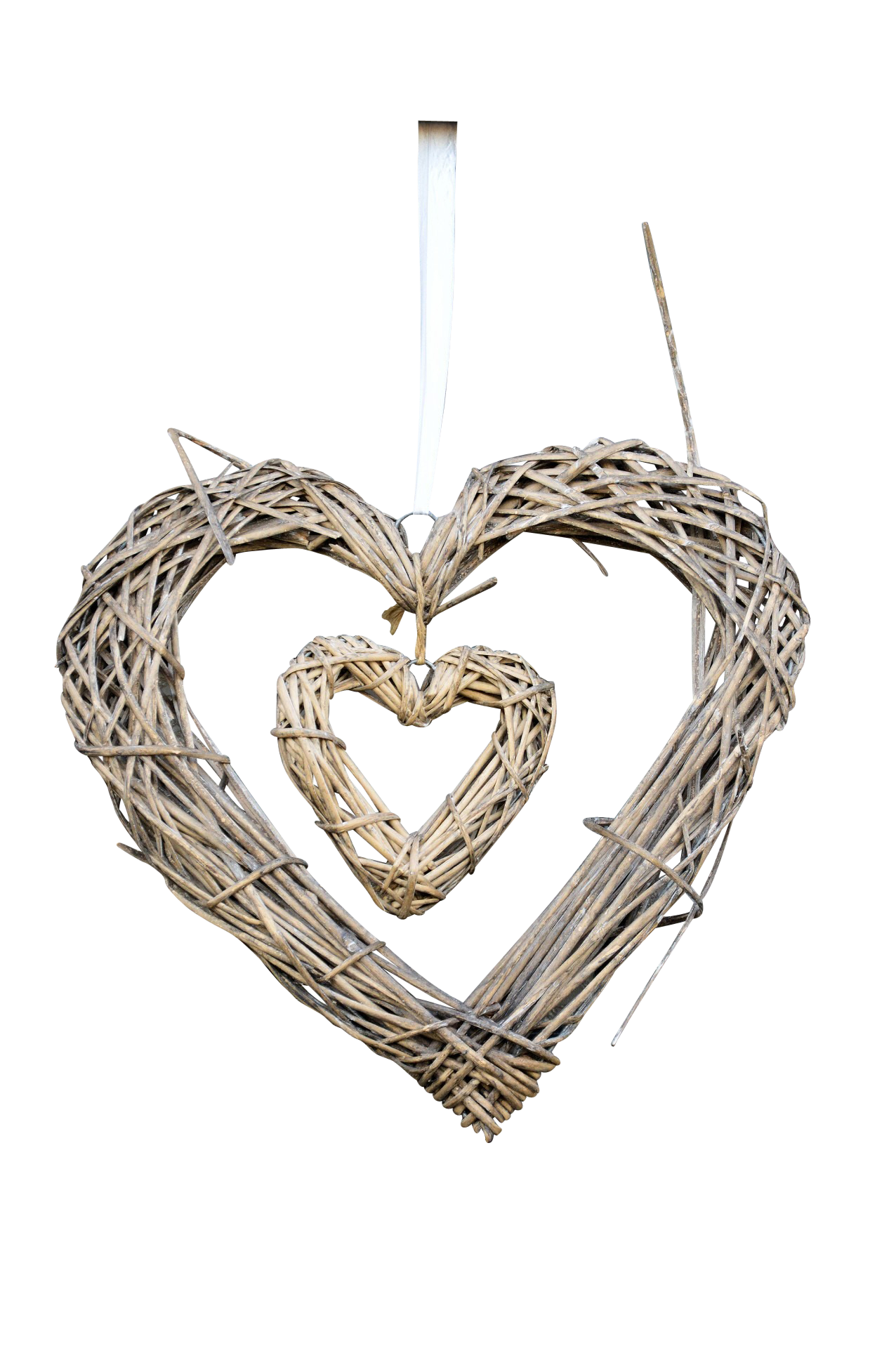 Wicker Heart Decoration