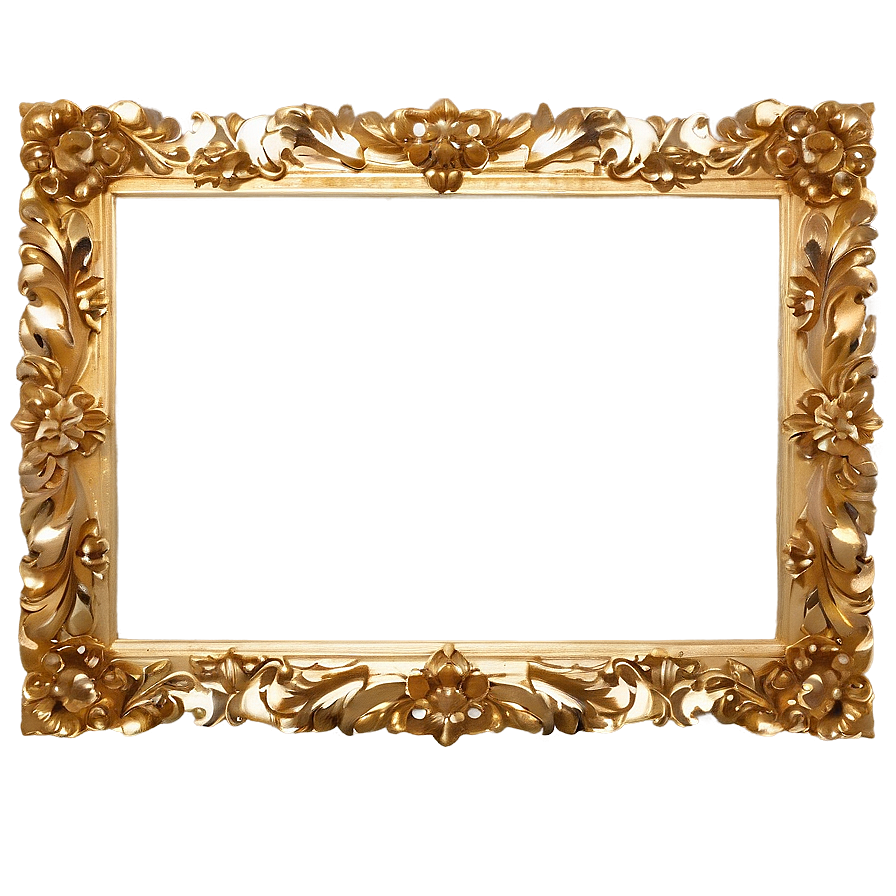 Wide Golden Frame Png 62