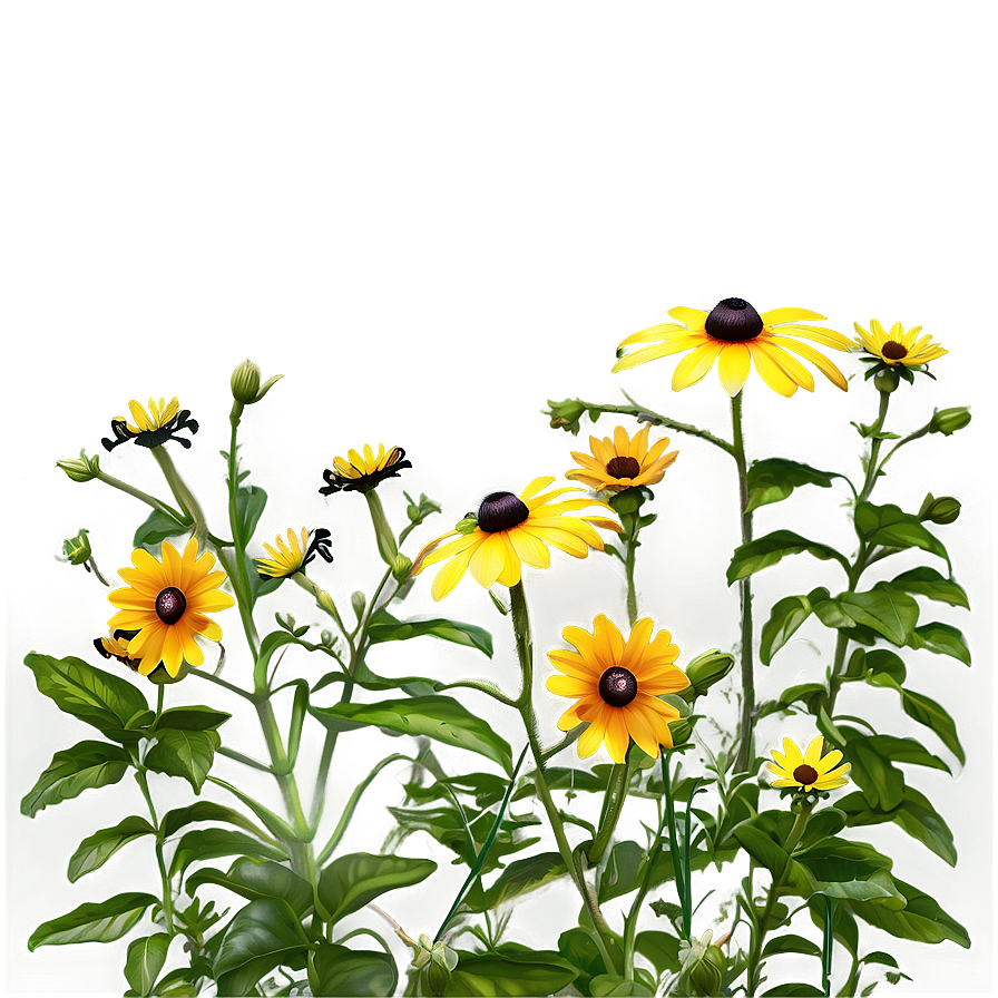 Wild Black Eyed Susan Meadow Png Vtt