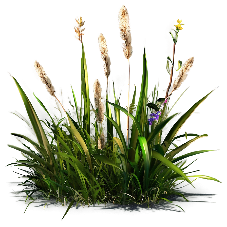 Wild Grass Blades Png Tit