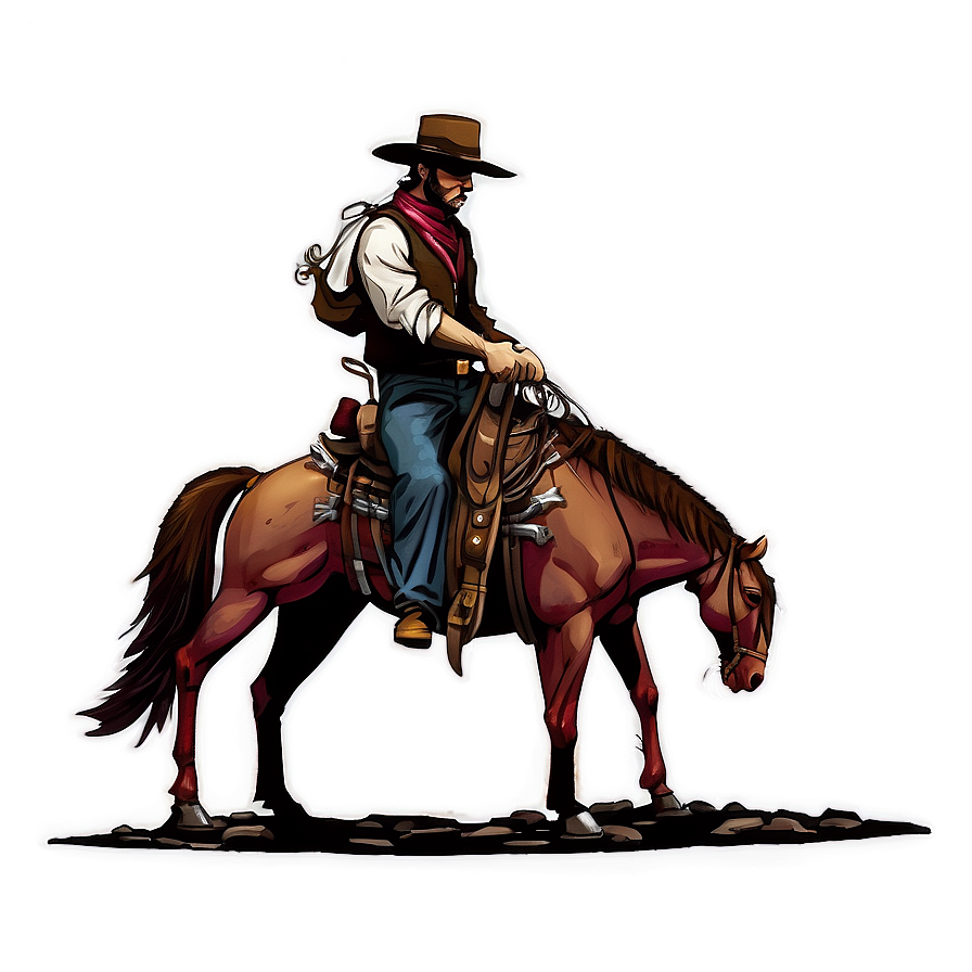 Wild West Figure Scene Png 83