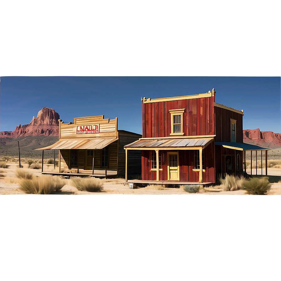 Wild West Town Panorama Png 06252024