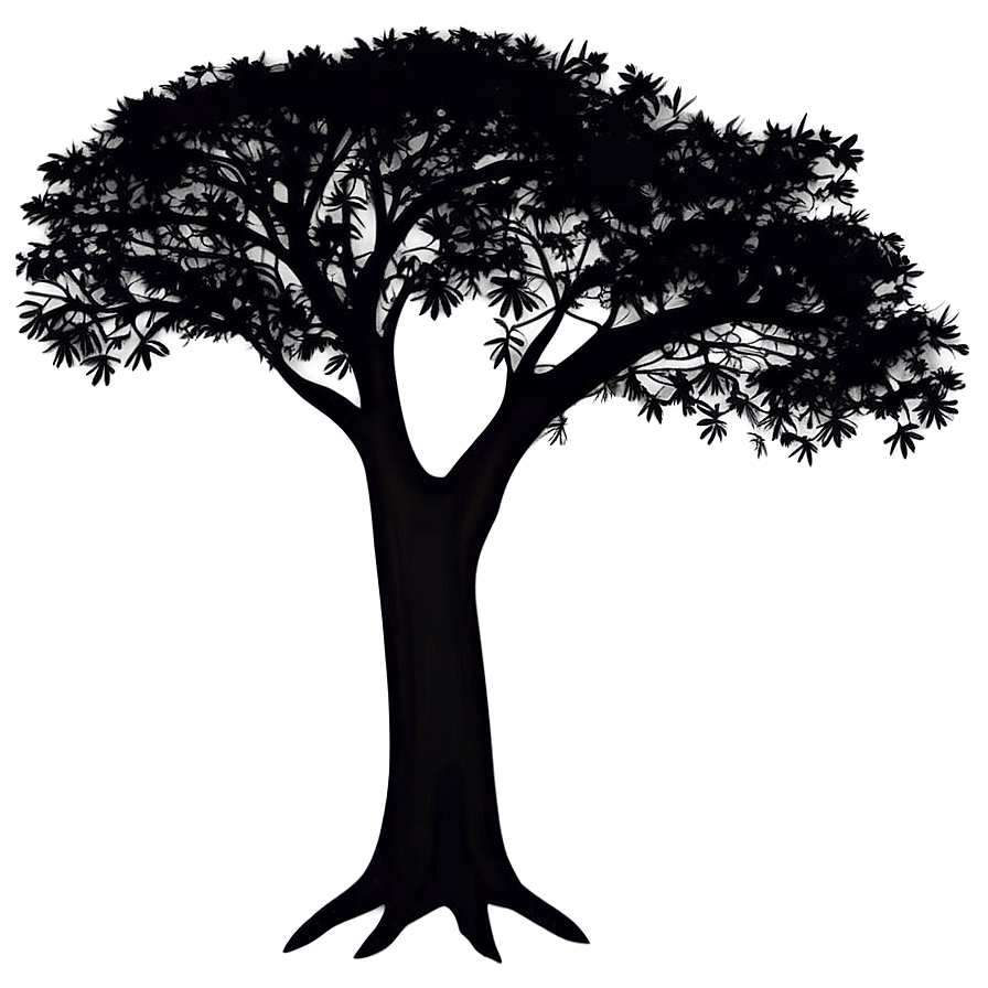 Wilderness Tree Silhouette Png Mkl99