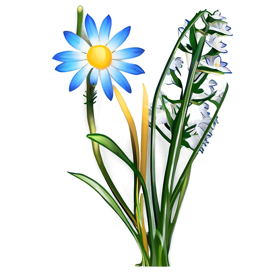 Wildflower And Grass Png 04292024