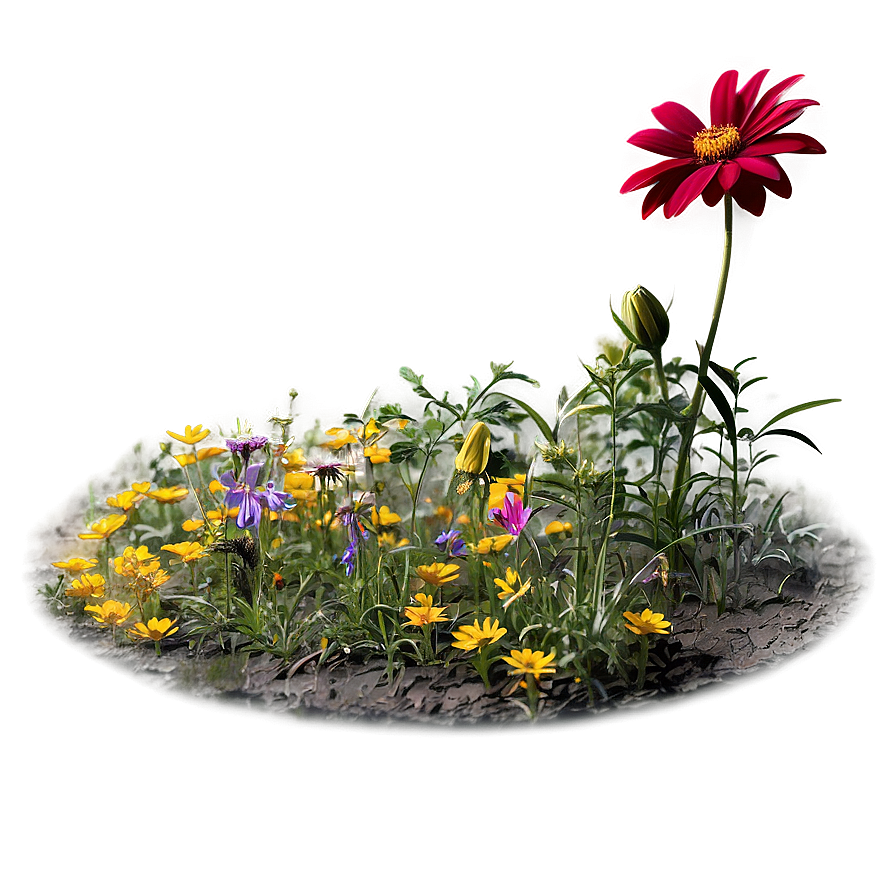 Wildflower Bed Png 06272024