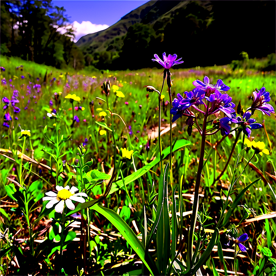 Wildflowers By The Roadside Png Mue75