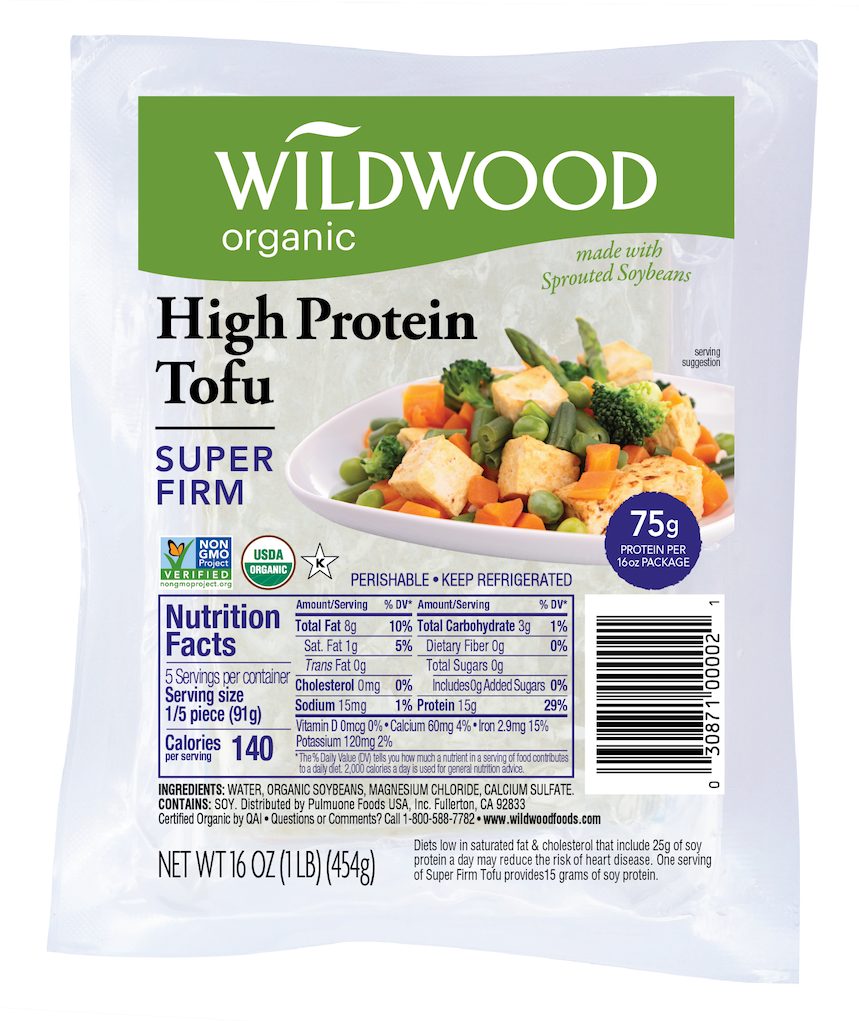 Wildwood Organic High Protein Super Firm Tofu Package