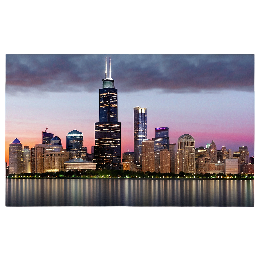 Willis Tower Cityscape Png 55