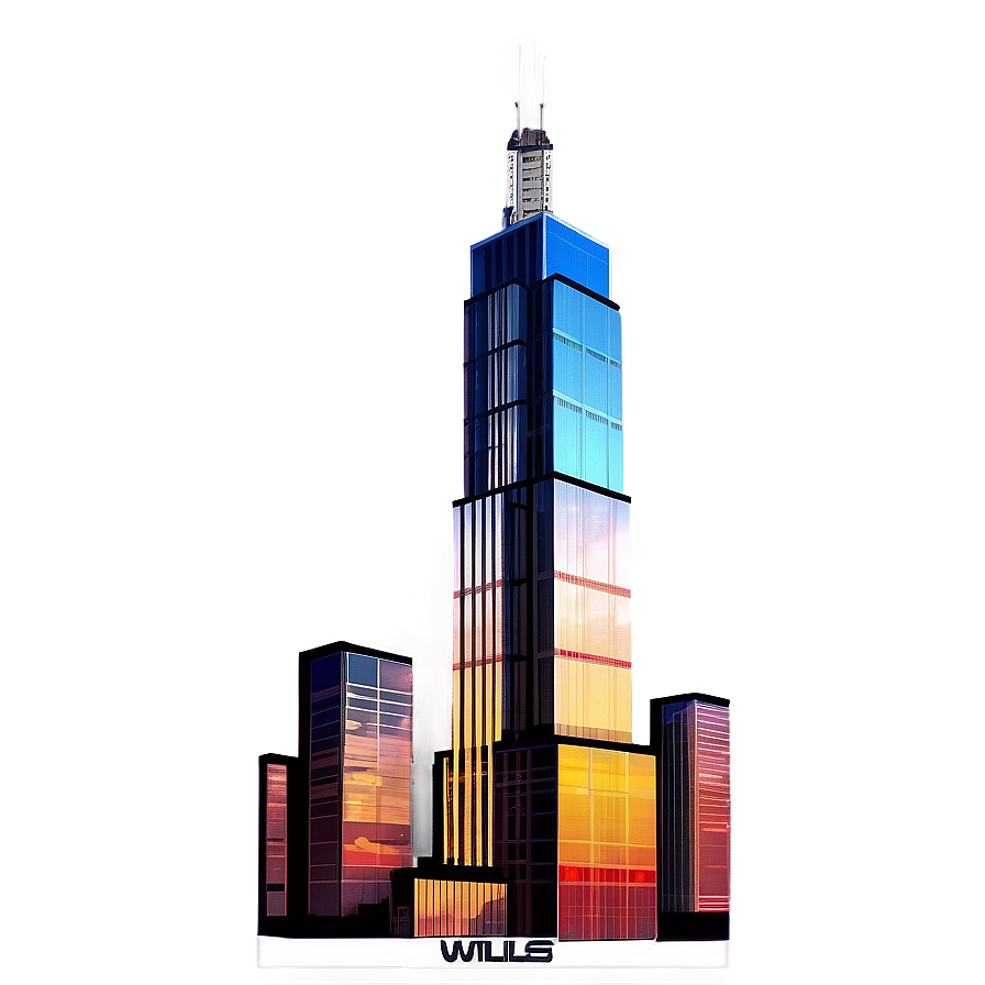 Willis Tower Famous Skyscraper Png 06252024