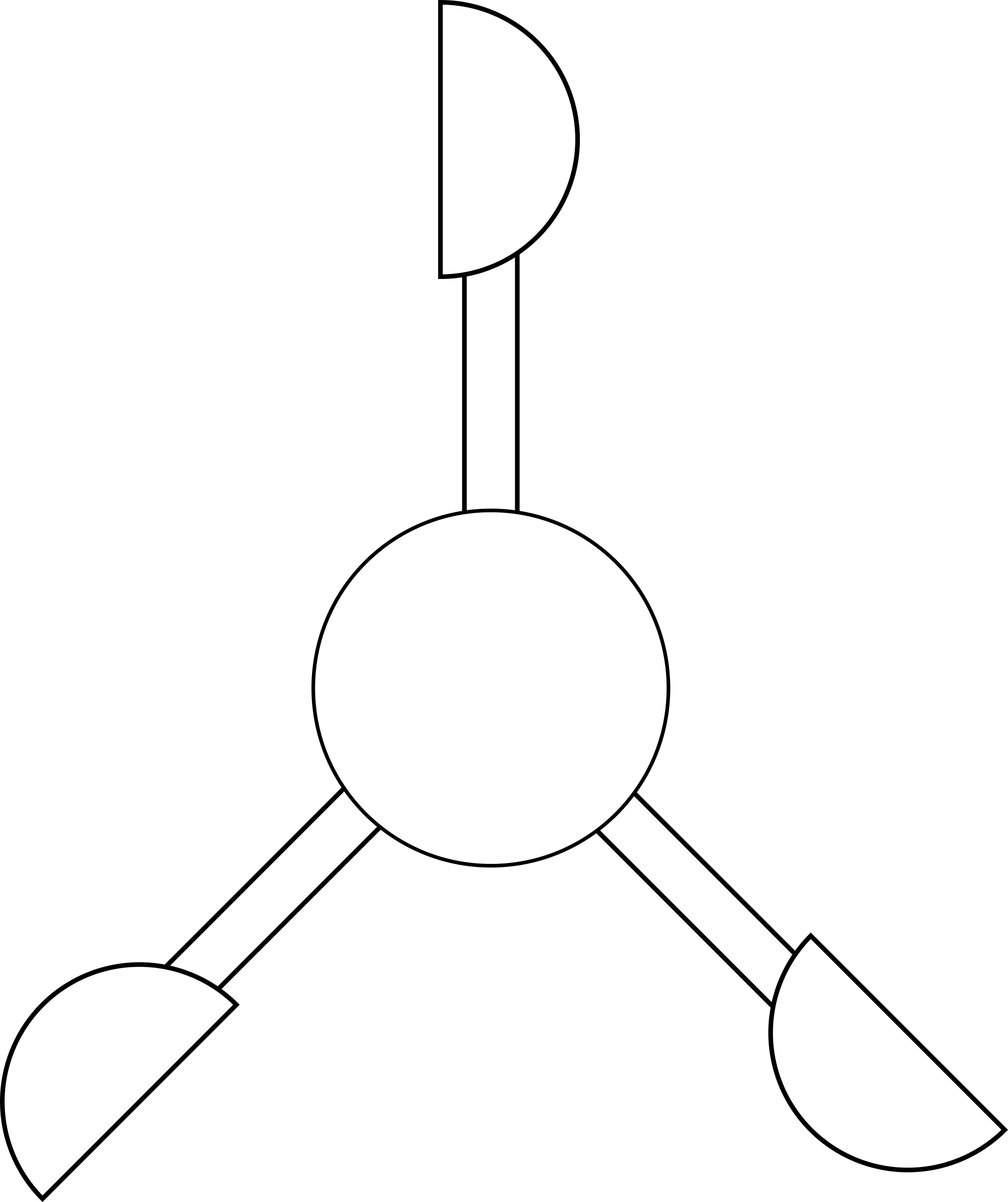 Wind Turbine Icon Simple