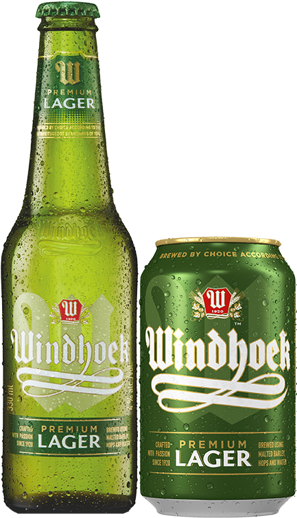 Windhoek Lager Bottleand Can