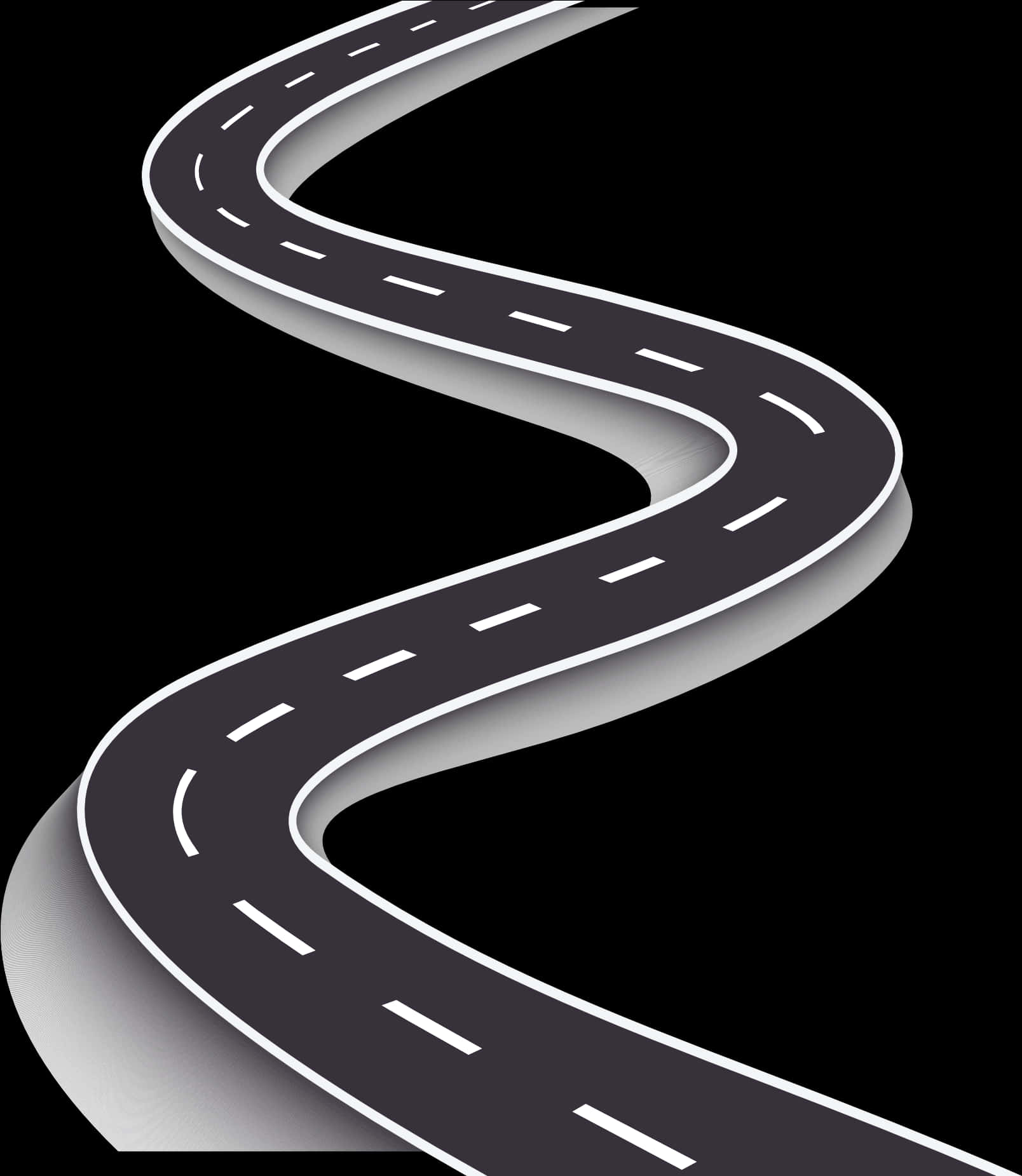 Winding Road Graphic