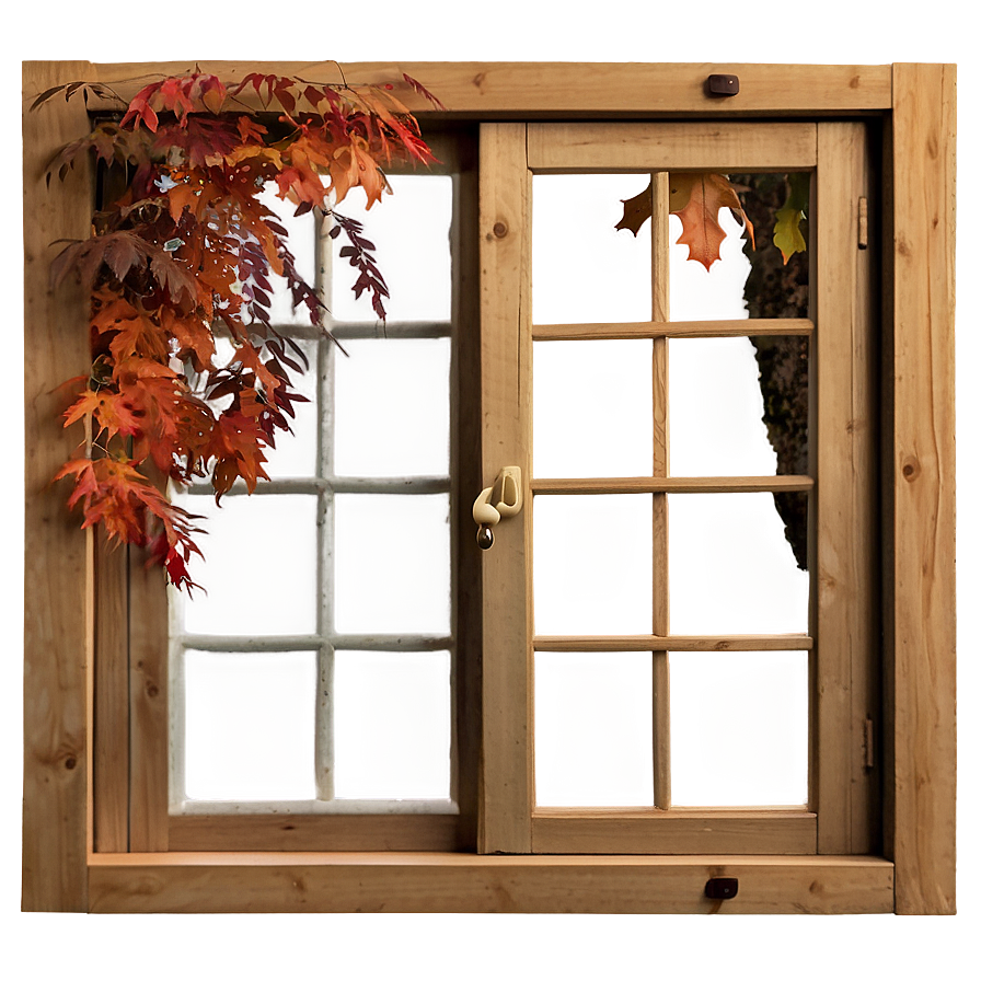 Window In Autumn Season Png Erm41