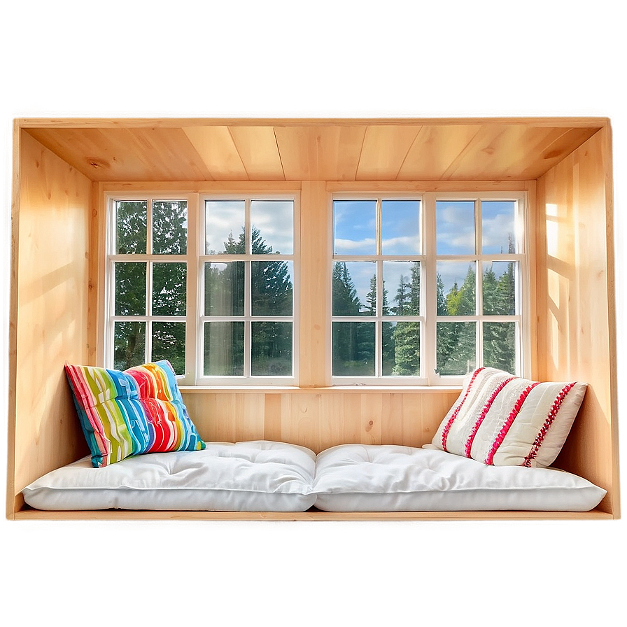 Window With Cozy Reading Nook Png Eei