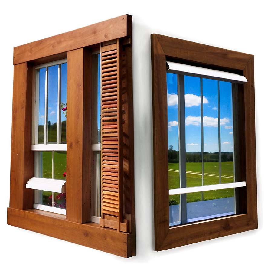 Window With Rolling Blinds Png Brf